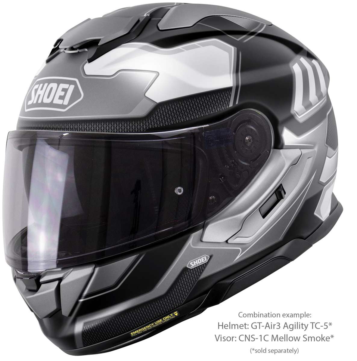 Visor (CNS-1C) Mellow Smoke | GT-Air3 | Full Face Helmets | Visors
