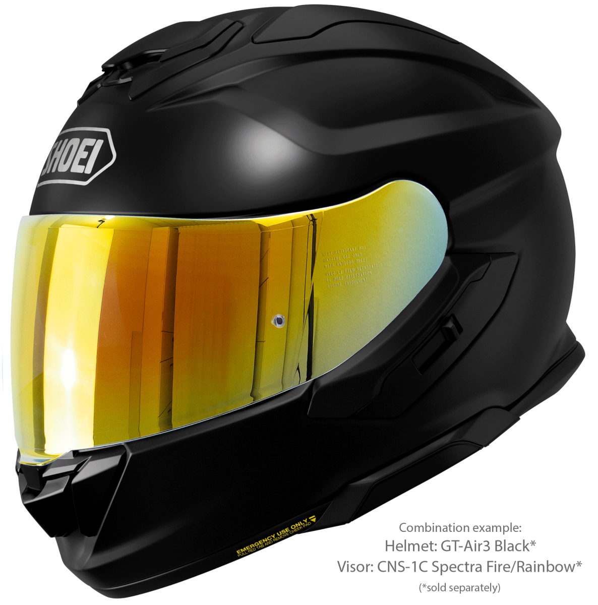 YMTSGEQ Visière De Rechange Pour Casque GT-Air 3. CNS-1C Protection UV Compatible Avec GT-Air 3 (argenté