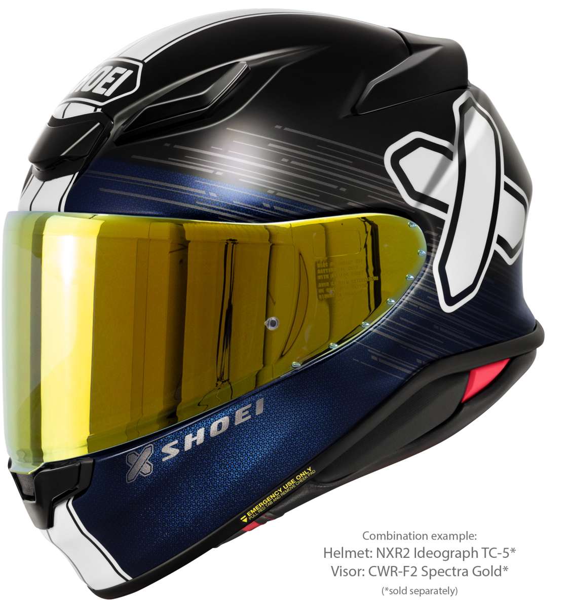 Visor (CWR-F2PN) Spectra Gold | NXR 2 | Full Face Helmets | Visors