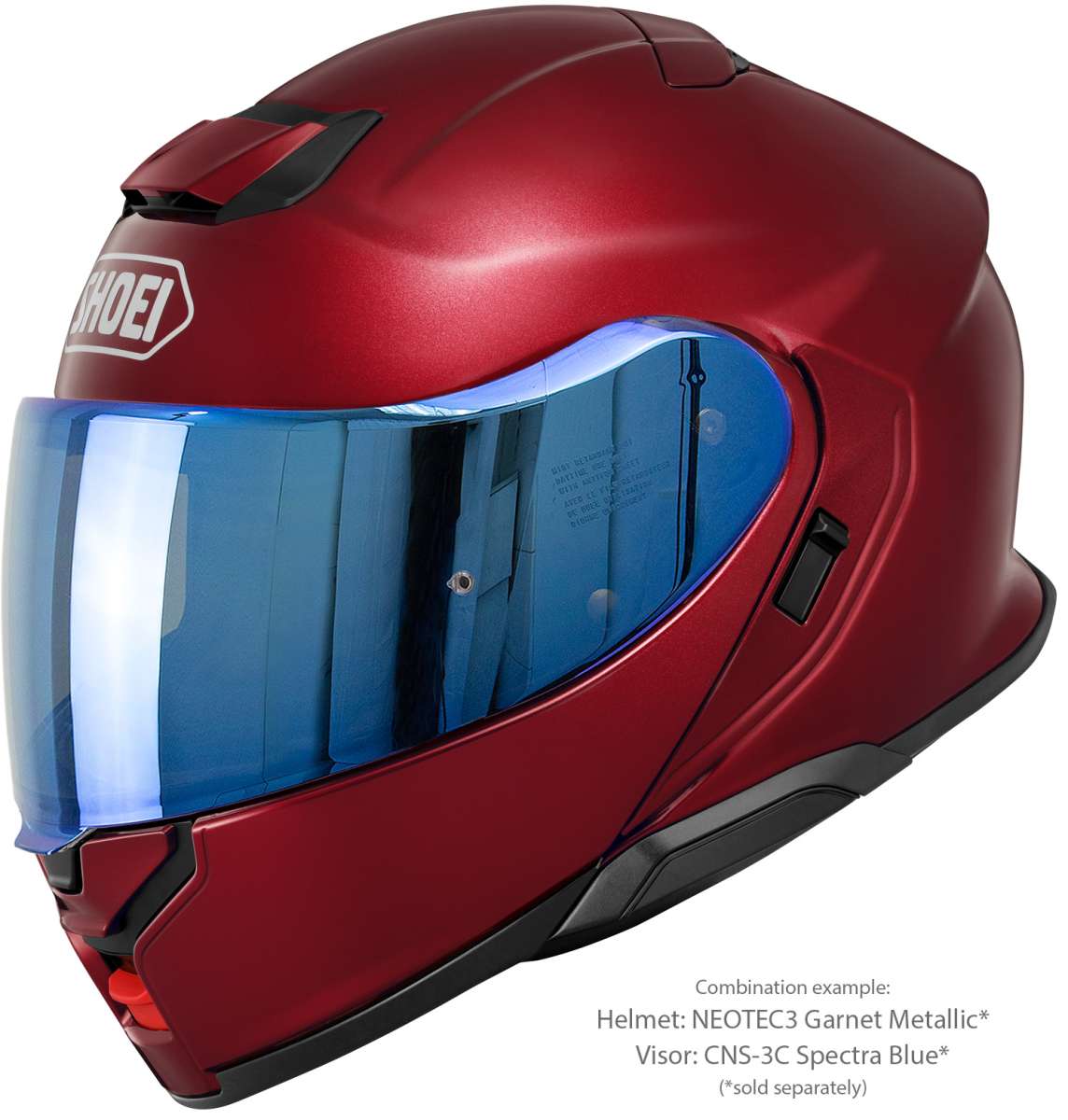 Visor (CNS-3C) Spectra Blue | Neotec3 | Flip Up Helmets | Visors