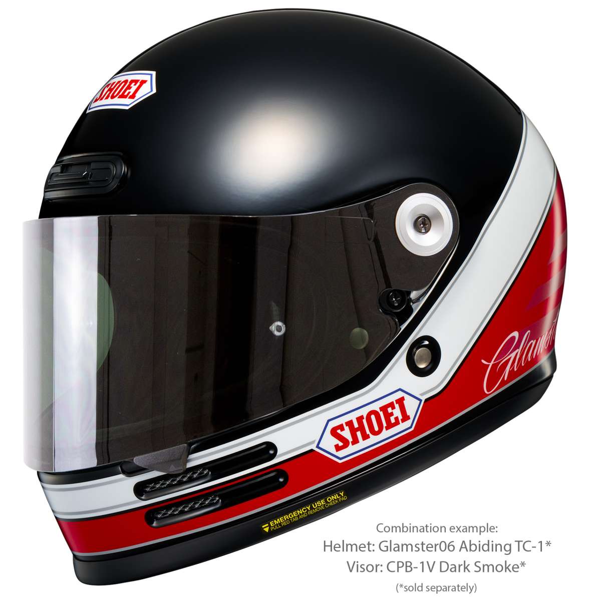 ショウエイ SHOEI グラムスターGlamster ダークスモーク 付き ダーク