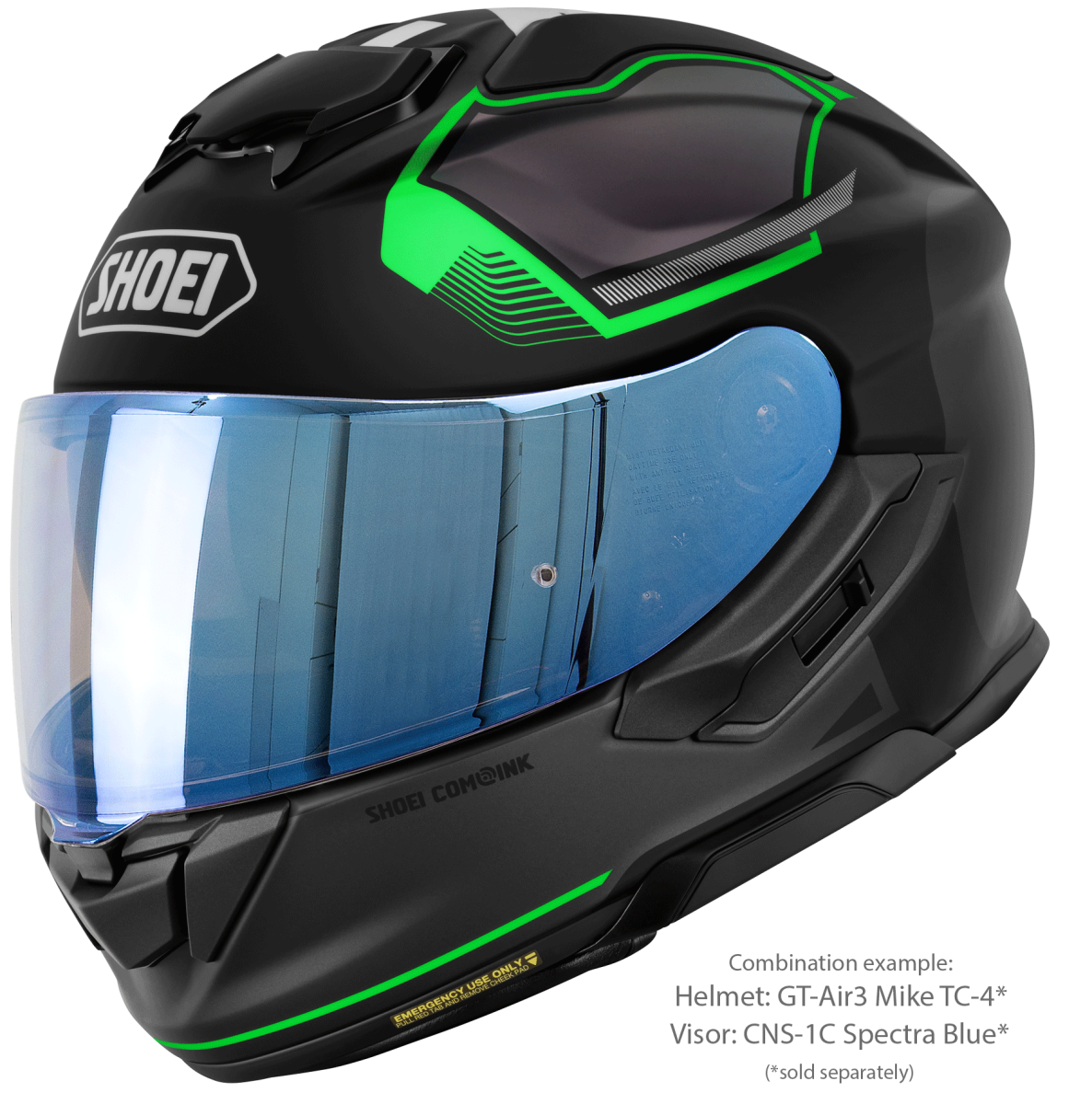 Visor (CNS-1C) Spectra Blue | GT-Air3 | Full Face Helmets | Visors