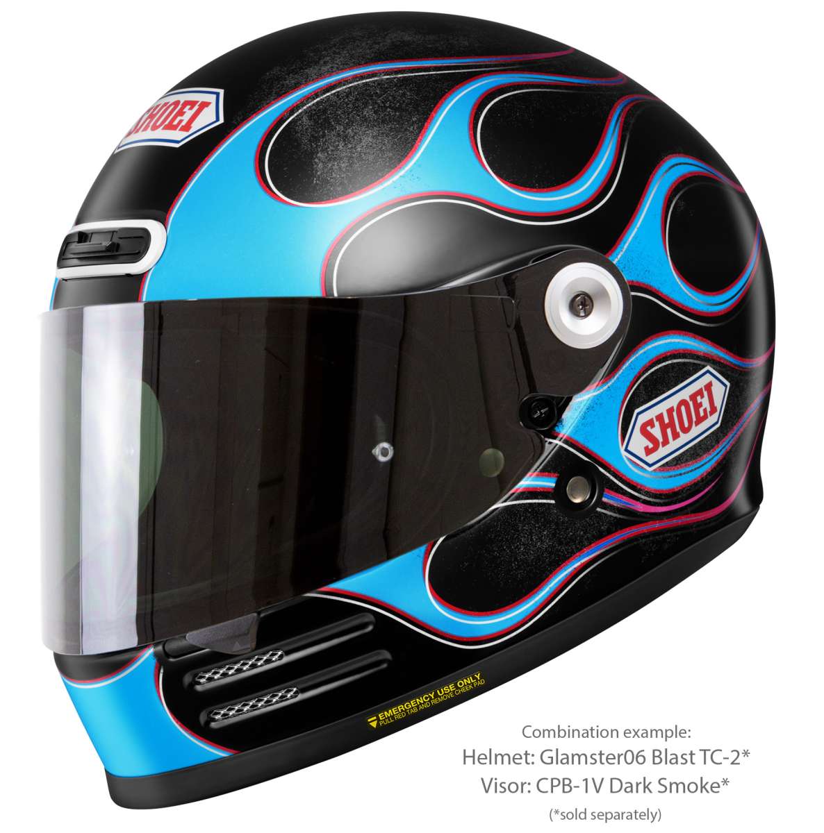 Visor (CPB-1V) Dark Smoke | Glamster | Full Face Helmets | Visors