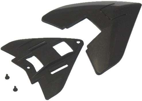 Helmschirmsockel Oben (HTAV) Matt Black