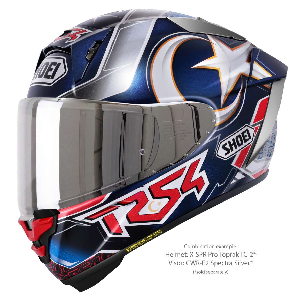 Visor (CWR-F2PN) Spectra Silver | NXR 2 | Full Face Helmets