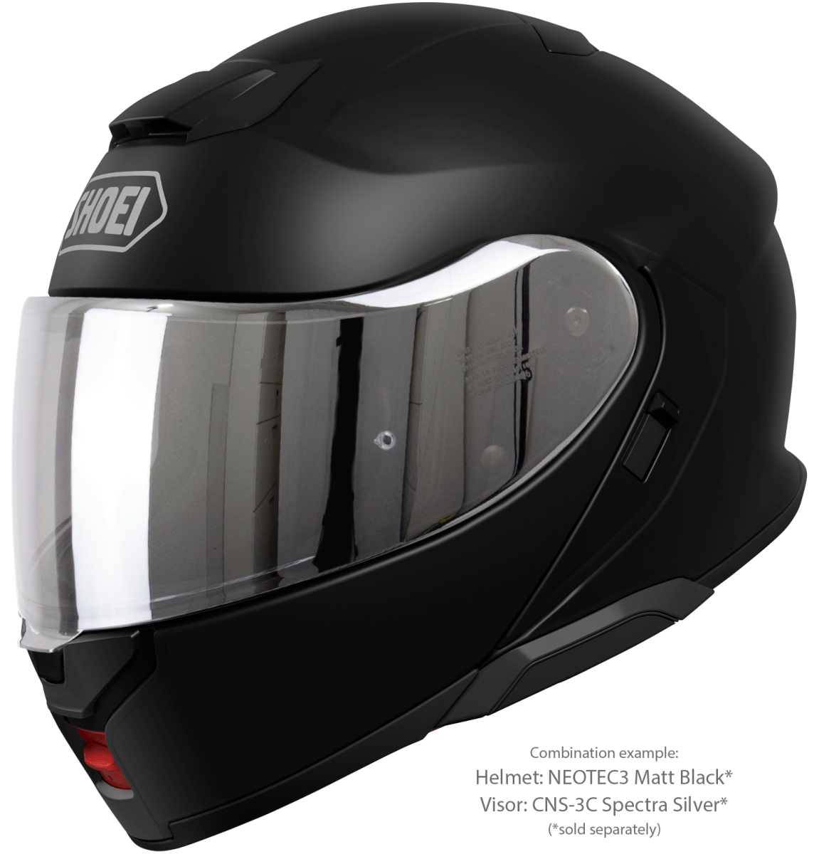 Visor (CNS-3C) Spectra Silver | Neotec3 | Flip Up Helmets | Visors