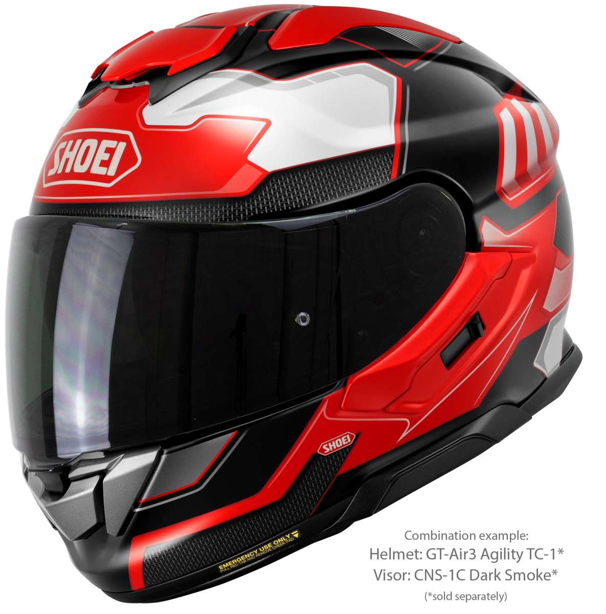 Visor (CNS-1C) Dark Smoke | GT-Air3 | Full Face Helmets | Visors