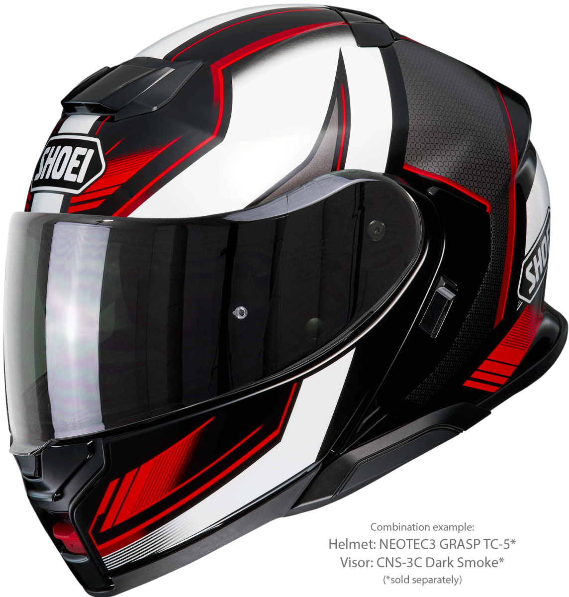 Visor (CNS-3C) Dark Smoke | Neotec3 | Flip Up Helmets | Visors