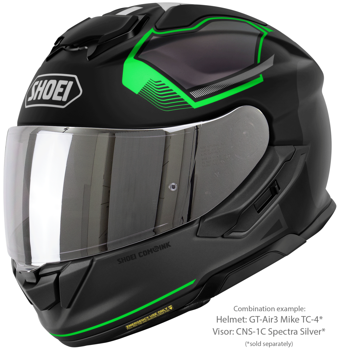 Visor (CNS-1C) Spectra Silver | GT-Air3 | Full Face Helmets