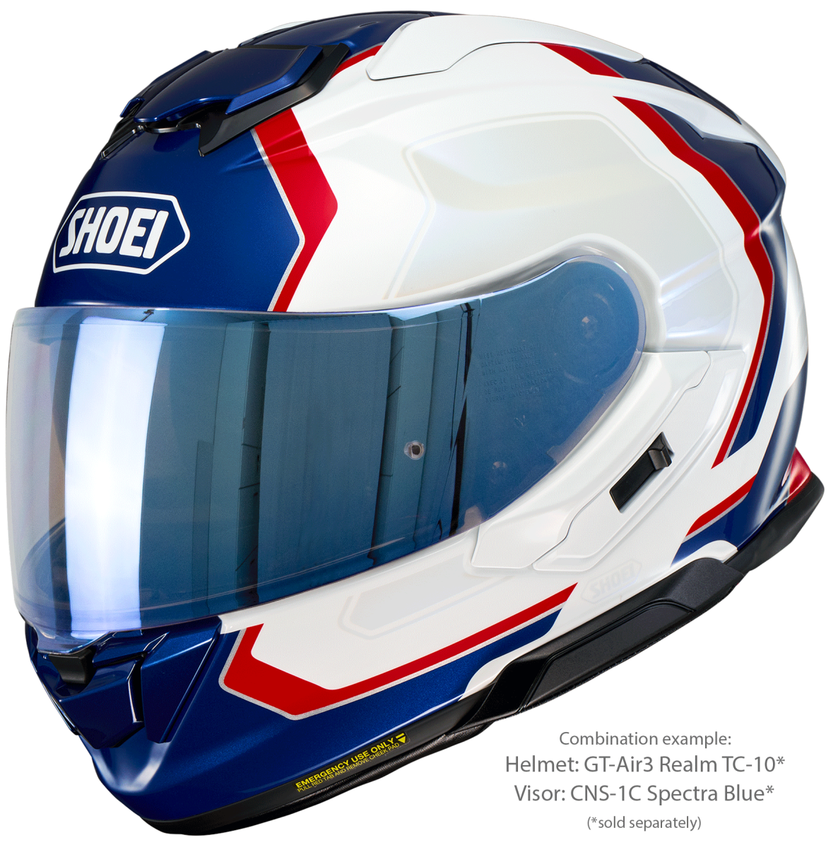 Visor (CNS-1C) Spectra Blue | GT-Air3 | Full Face Helmets | Visors