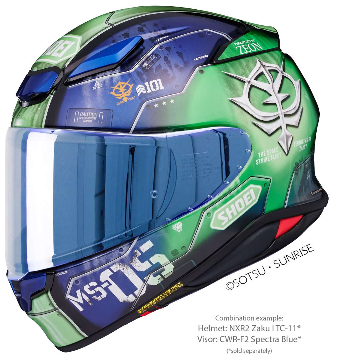 Visor (CWR-F2PN) Spectra Blue | NXR 2 | Full Face Helmets | Visors