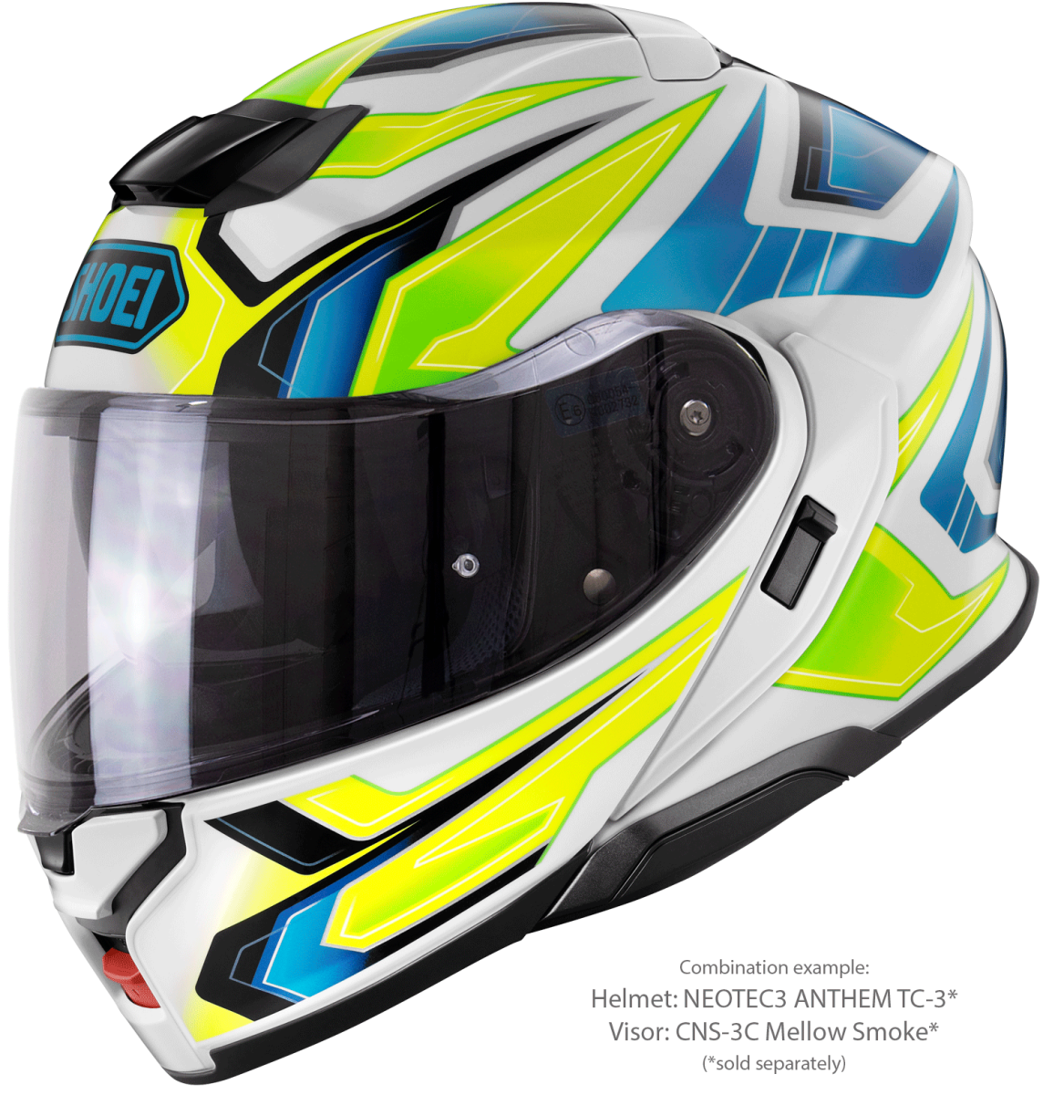 Visor (CNS-3C) Mellow Smoke | Neotec3 | Flip Up Helmets | Visors