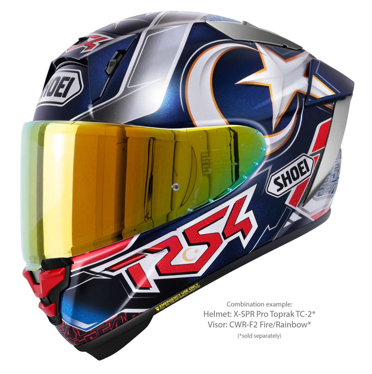 Visor (CWR-F2PN) Spectra Fire Orange | NXR 2 | Full Face Helmets