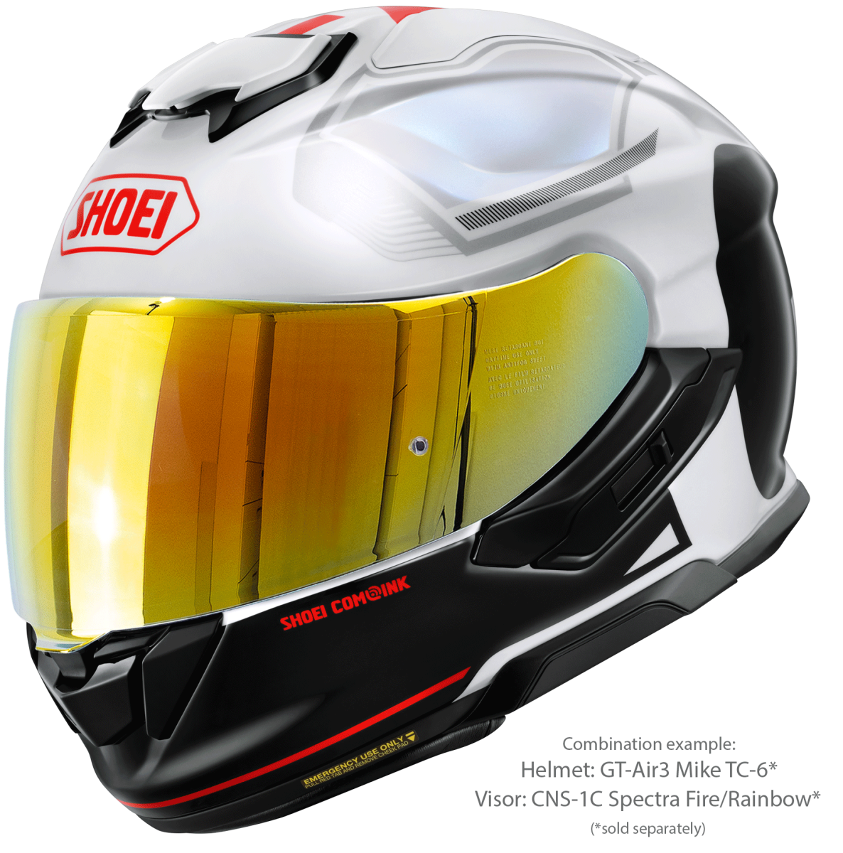 Visor (CNS-1C) Spectra Fire Orange | GT-Air3 | Full Face Helmets