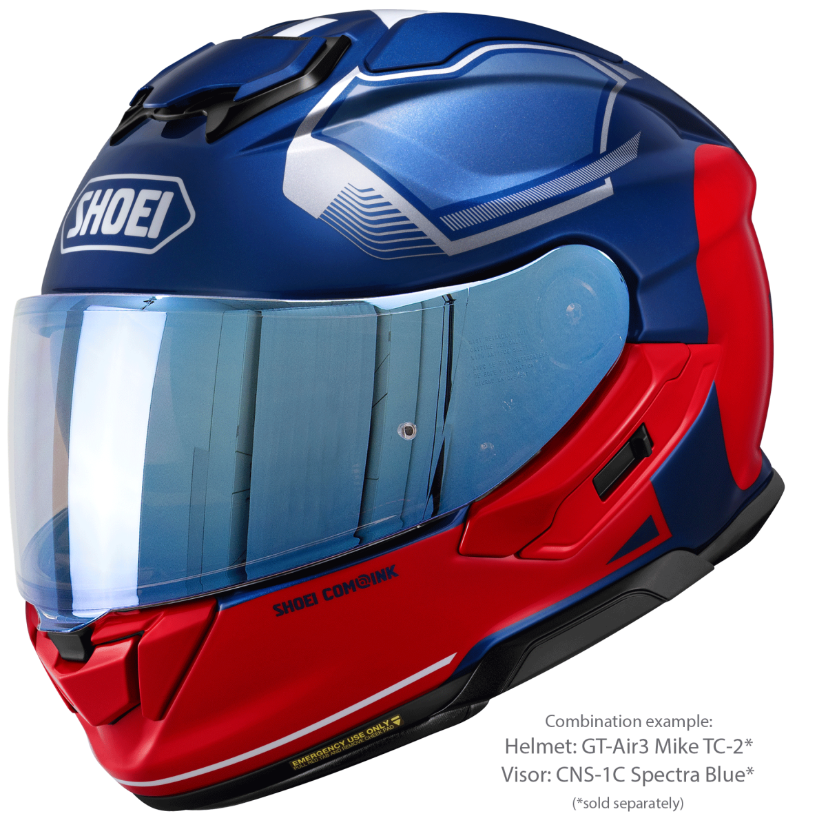Visor (CNS-1C) Spectra Blue | GT-Air3 | Full Face Helmets | Visors