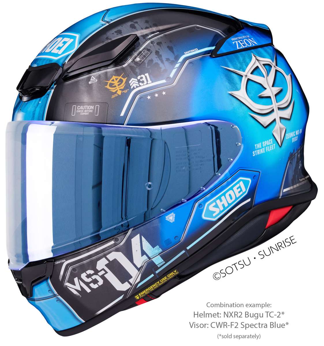 Visor (CWR-F2PN) Spectra Blue | NXR 2 | Full Face Helmets | Visors