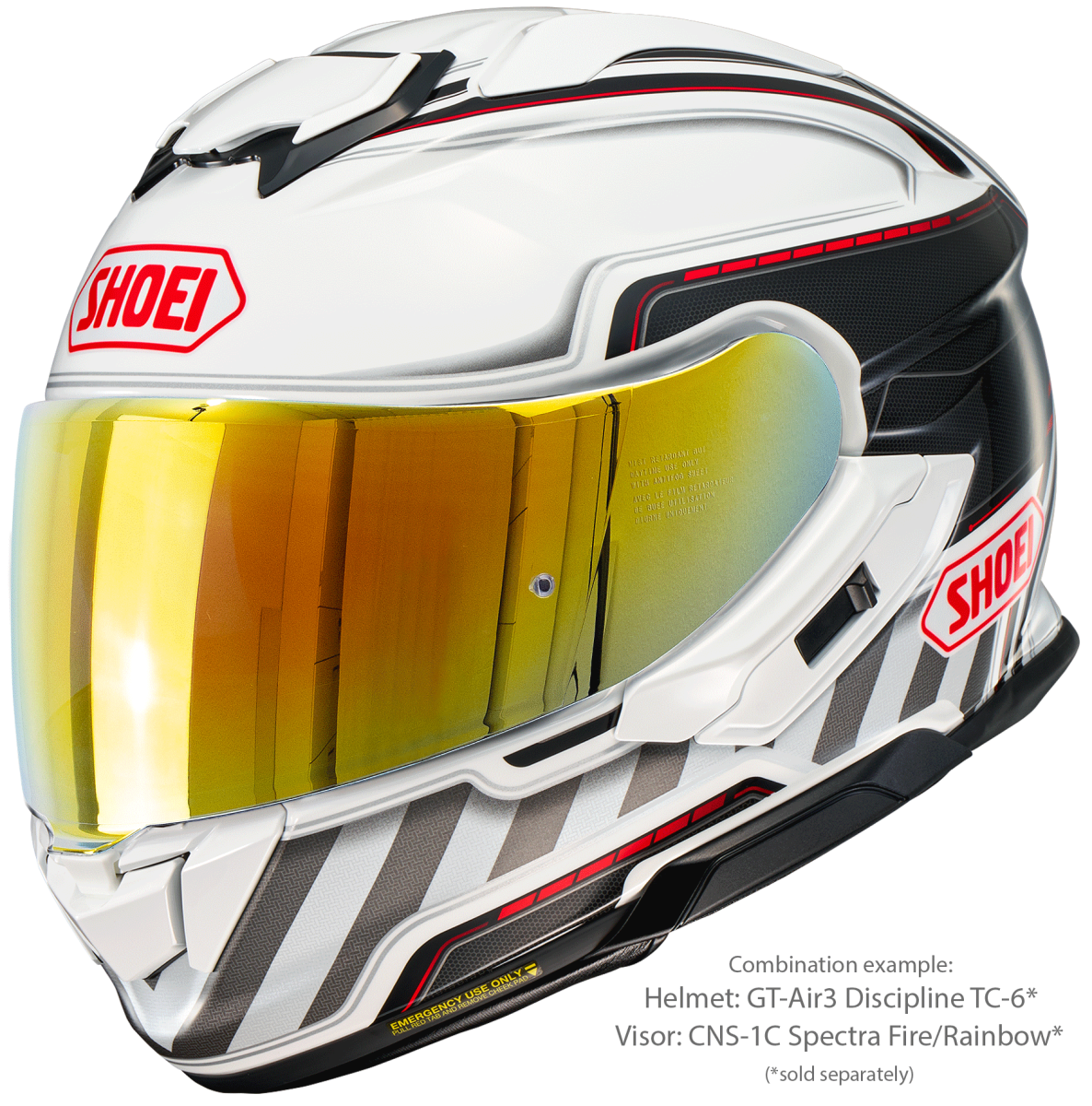 Visor (CNS-1C) Spectra Fire Orange | GT-Air3 | Full Face