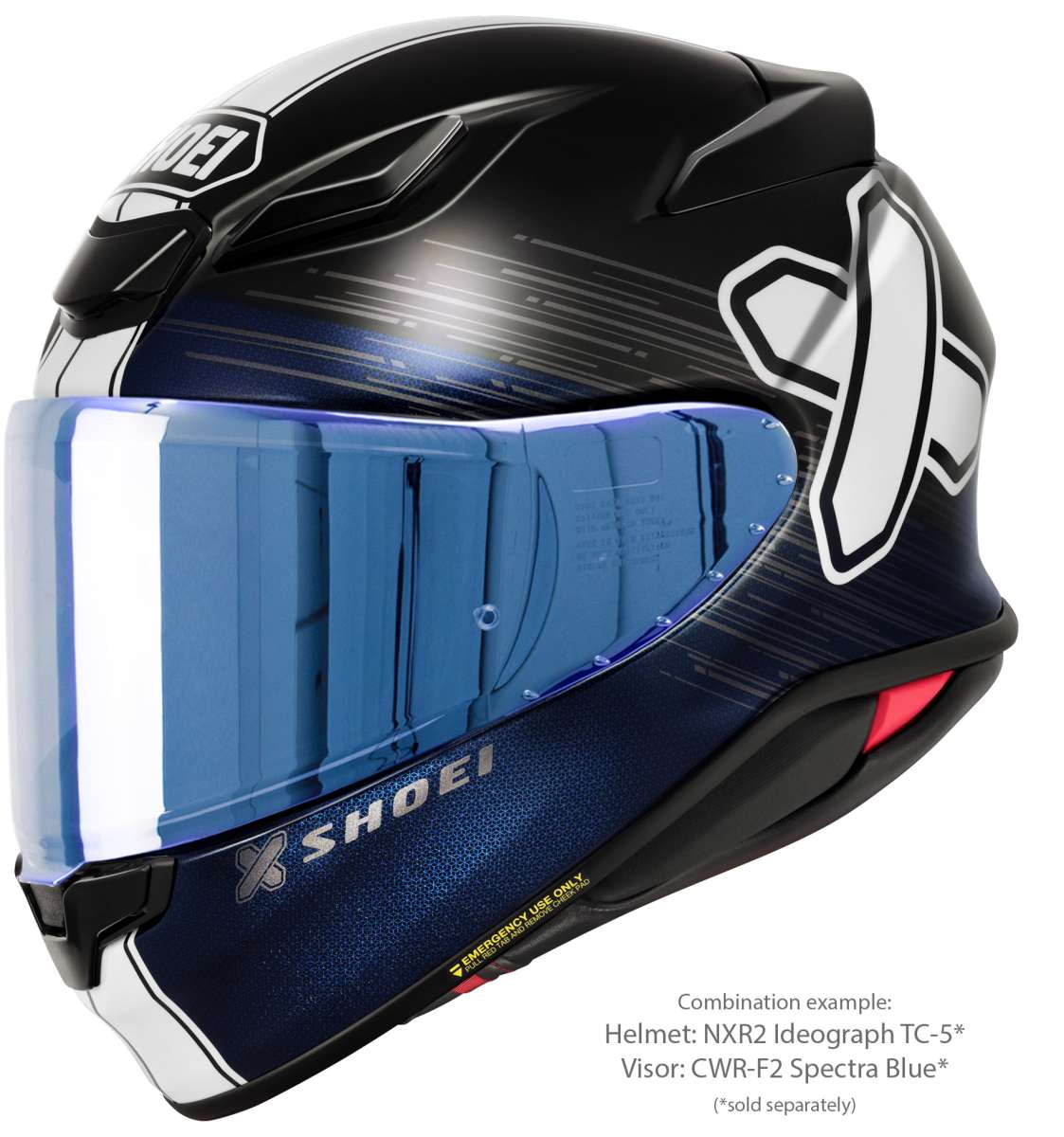 Visor (CWR-F2PN) Spectra Blue | NXR 2 | Full Face Helmets
