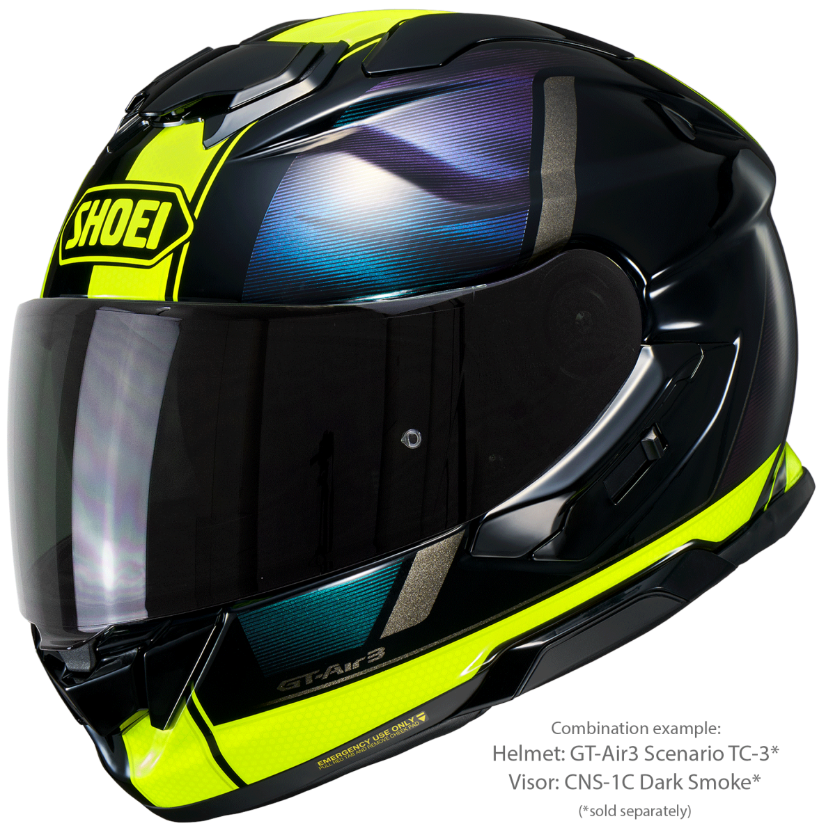 Visor (CNS-1C) Dark Smoke | GT-Air3 | Full Face Helmets | Visors