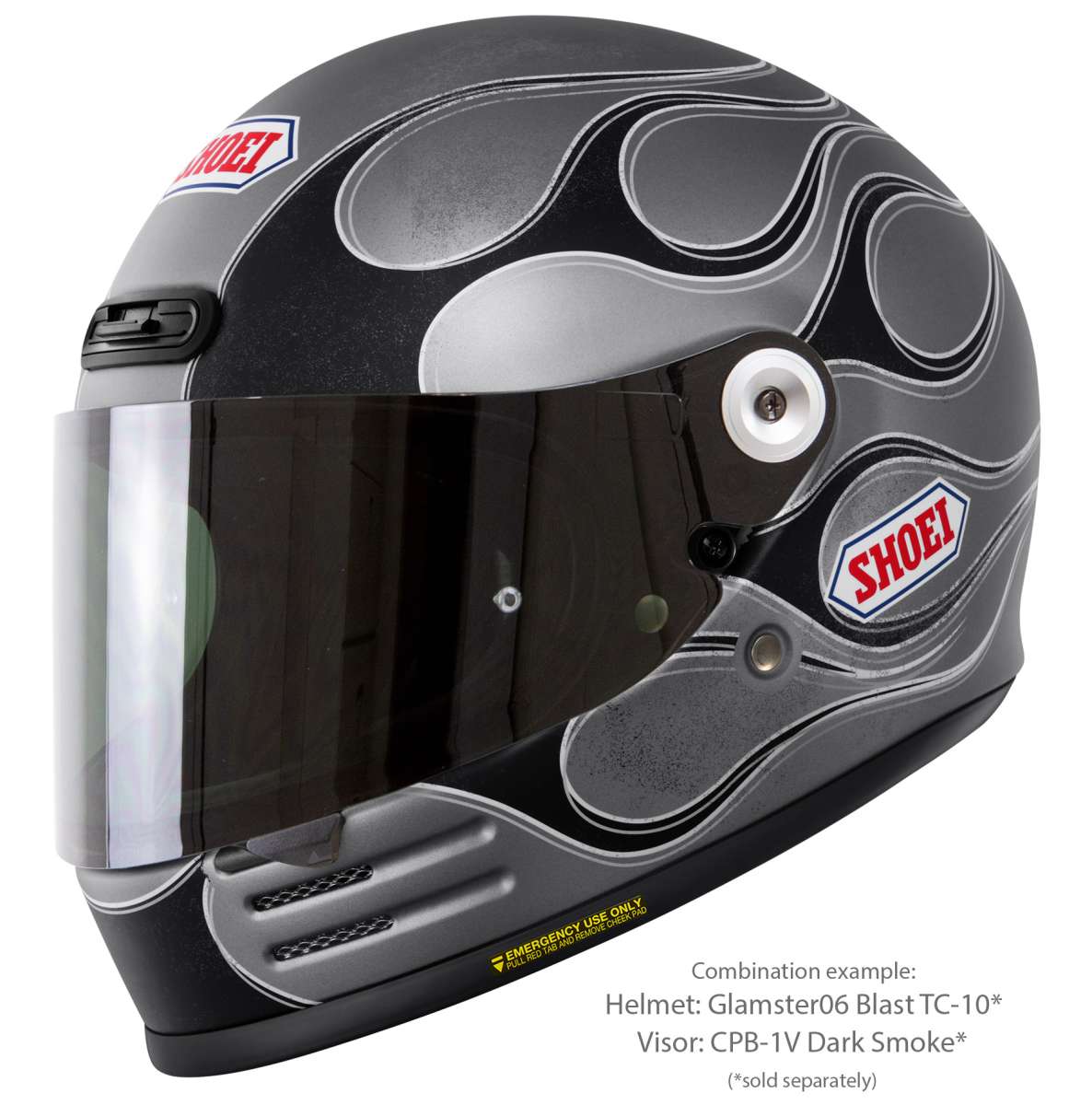 Visor (CPB-1V) Dark Smoke | Glamster | Full Face Helmets | Visors