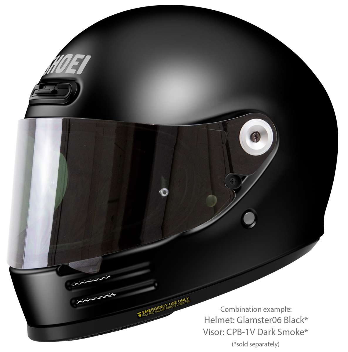Visor (CPB-1V) Dark Smoke | Glamster | Full Face Helmets | Visors