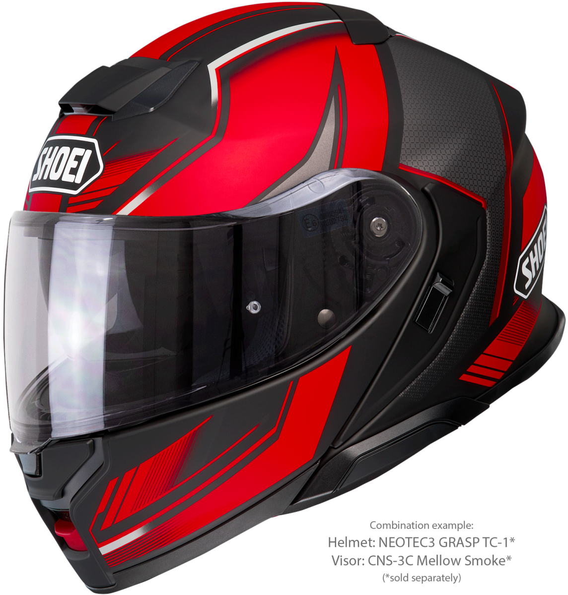 Visor (CNS-3C) Mellow Smoke | Neotec3 | Flip Up Helmets | Visors