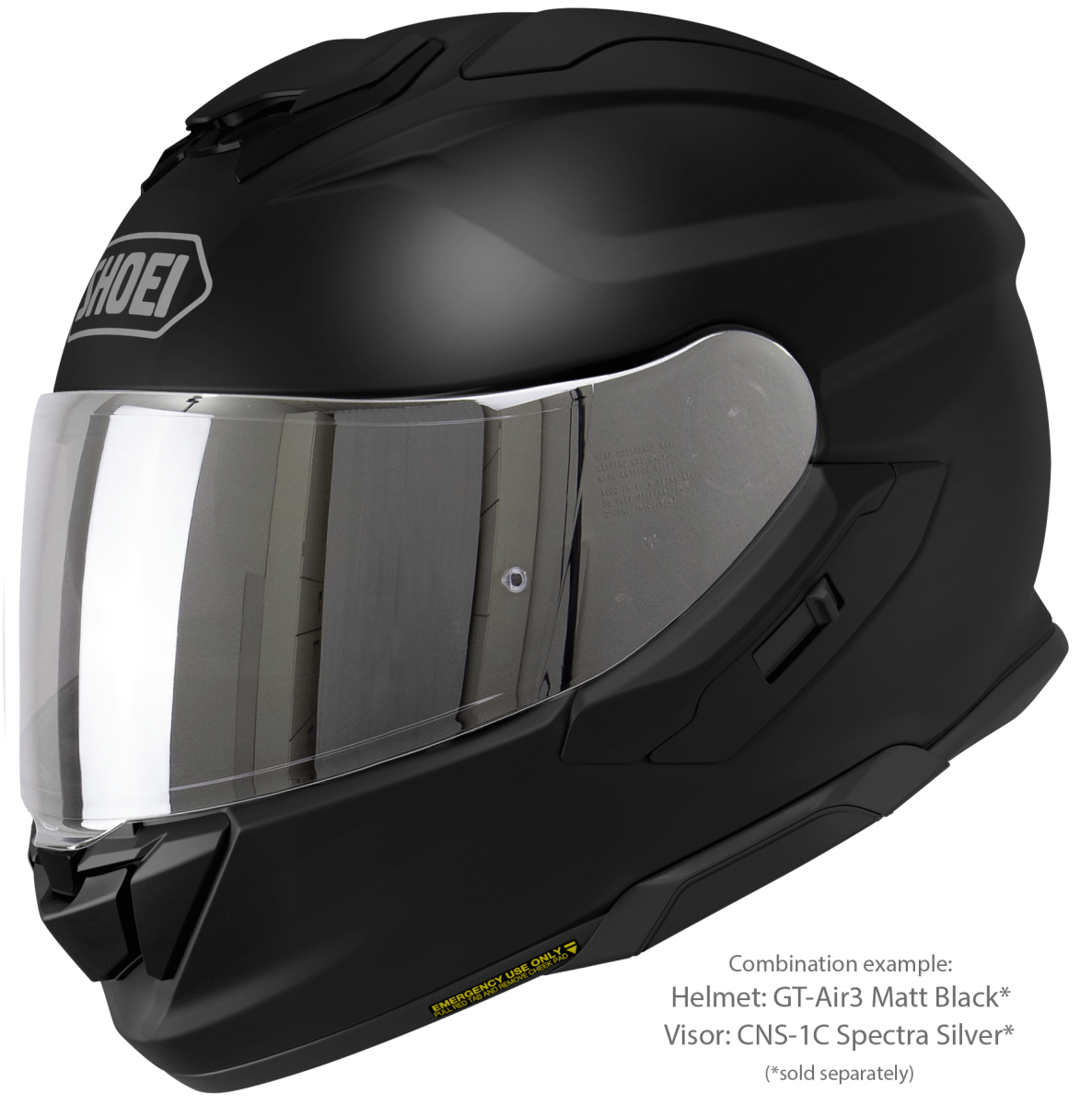 Visor (CNS-1C) Spectra Silver | GT-Air3 | Full Face Helmets