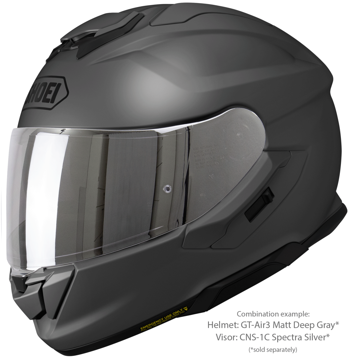 Visor (CNS-1C) Spectra Silver | GT-Air3 | Full Face Helmets