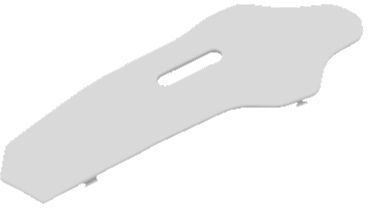 V-410 VISOR COVER CRYSTAL WHITE