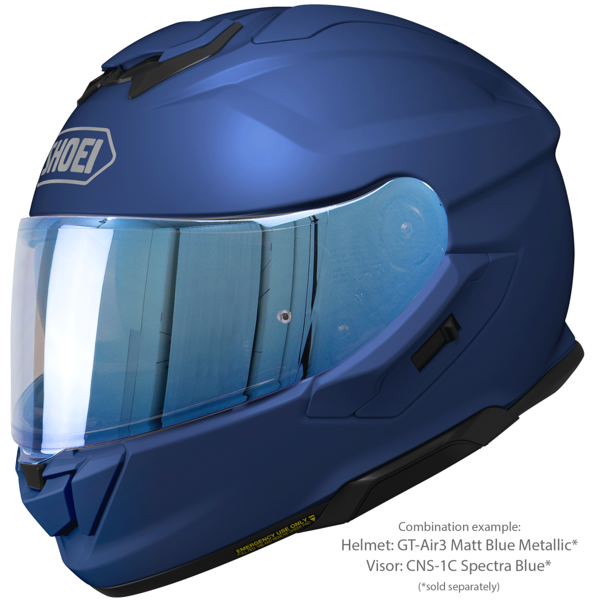 Visor (CNS-1C) Spectra Blue | GT-Air3 | Full Face Helmets